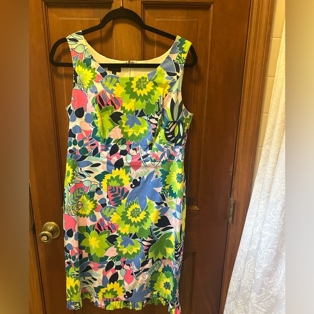 Talbots Vibrant Floral Midi Dress - Multicolor